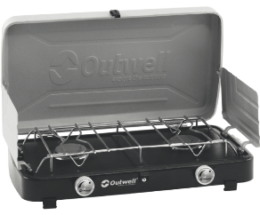 OUTWELL Gourmet Cooker 2-Burner Stove w/Lid 