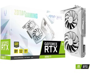 ZOTAC GeForce RTX 3060 Ti AMP LHR White Edition 8GB GDDR6 (ZT-A30610F-10PLHR) 